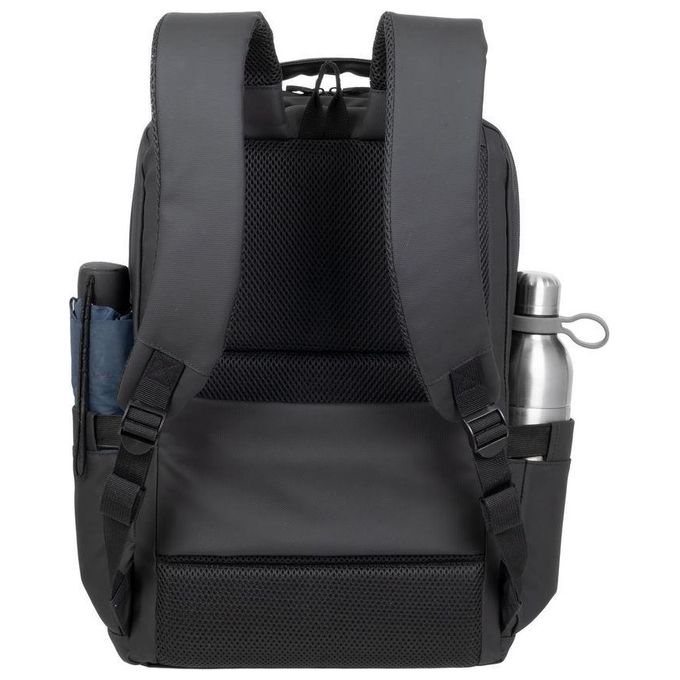 Rivacase 8435 BLACK ECO BACKPACK Tegel Zaino per Laptop fino a 15.6'' con Materiale Riciclato RPET Impermeabile colore Nero