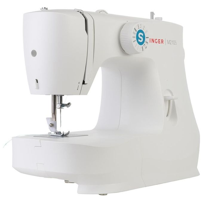 Singer M2105 Macchina da Cucire Meccanica 8 Punti Braccio Libero Asola 4 Tempi Luce LED colore Bianco