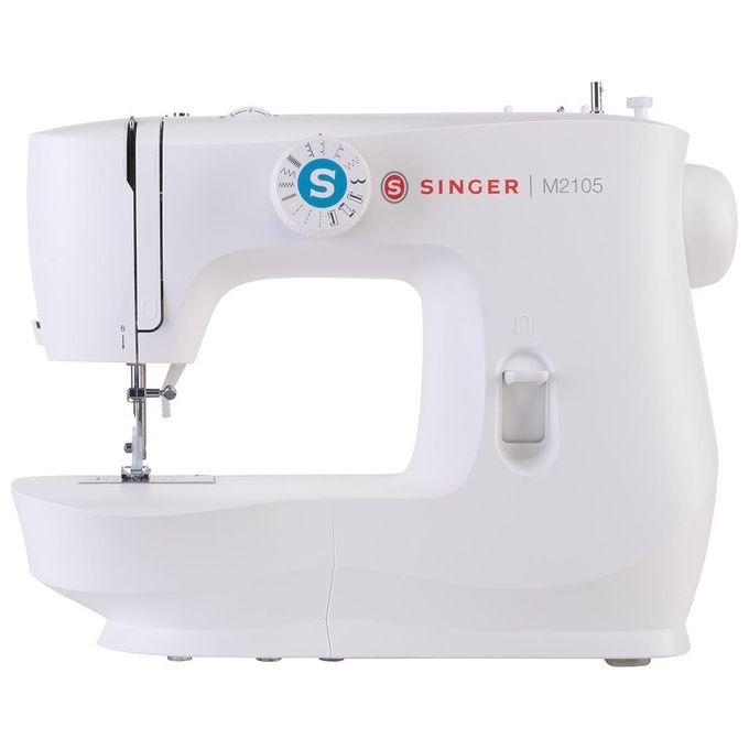 Singer M2105 Macchina da Cucire Meccanica 8 Punti Braccio Libero Asola 4 Tempi Luce LED colore Bianco