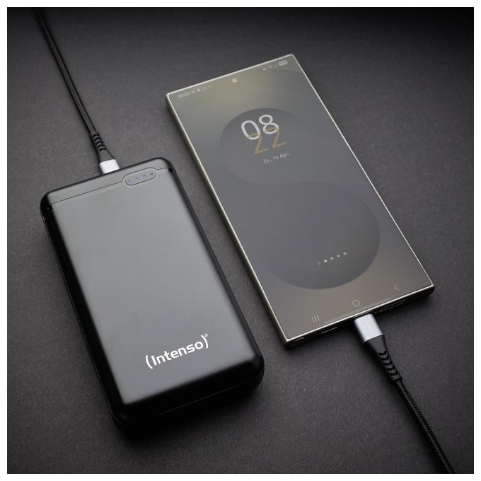 Intenso 7313550 PowerBank XS 20000 mAh LiPo USB-C USB-A Micro-USB colore Nero
