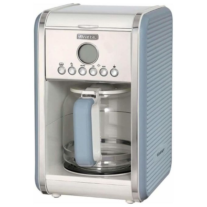 Ariete Macchina Caffe Americano 12 Tazze Caraffa in Vetro 2000W Celeste