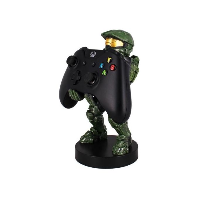 Exquisite Gaming 727351 Cable Guys Halo Infinite Master Chief Supporto Controller e Smartphone 20 cm colore Nero Verde