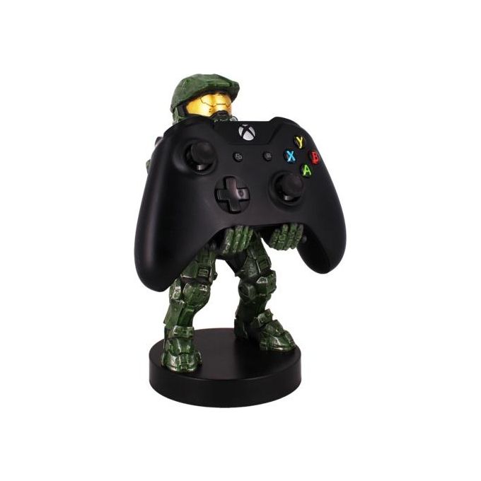 Exquisite Gaming 727351 Cable Guys Halo Infinite Master Chief Supporto Controller e Smartphone 20 cm colore Nero Verde
