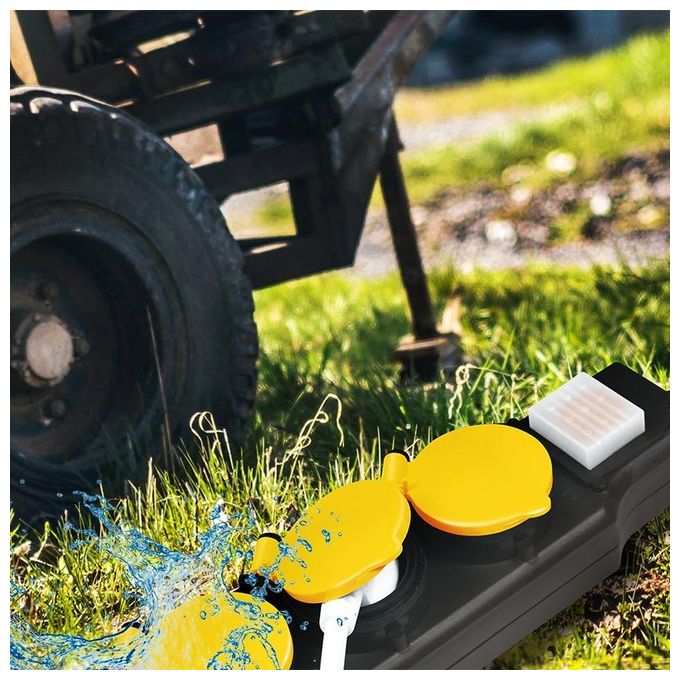 LogiLink Multipresa 5 Porte da Esterno con Coperchi di Protezione Prese e Spina Schuko