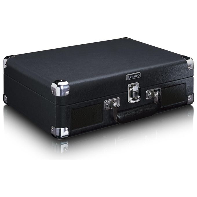 Lenco TT-115BK Giradischi con trasmissione a cinghia Manuale Bluetooth 5.0 USB Preamplificatore integrato 33 45 78 giri-min colore Nero