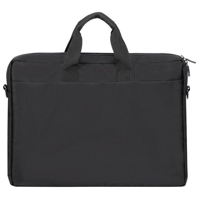 Rivacase 7531 Alpendorf Borsa Ventiquattrore per Notebook fino a 16'' in Poliestere Riciclato RPET con Tasca Imbottita e Tracolla Rimovibile colore Nero