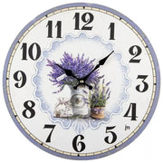 Lowell Orologio da Parete Hold Style Cassa in Mdf Quadrante Anticato Diamertro 33.5cm