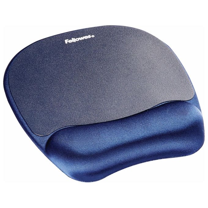Fellowes 9172801 Mouse Pad con Poggiapolsi in Memory Foam Zaffiro