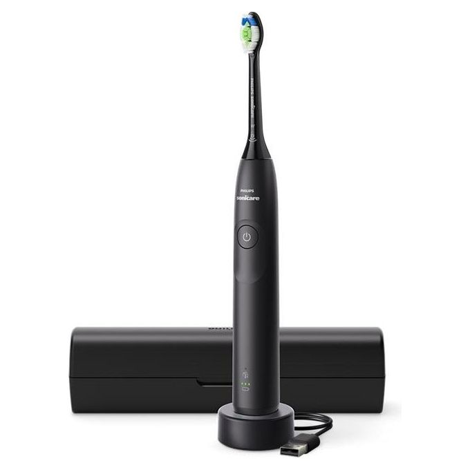 Philips HX7101-02 Sonicare 5300 Spazzolino elettrico sonico 1 modalita' Timer 2 intensita' sensore pressione autonomia 21 giorni colore Nero