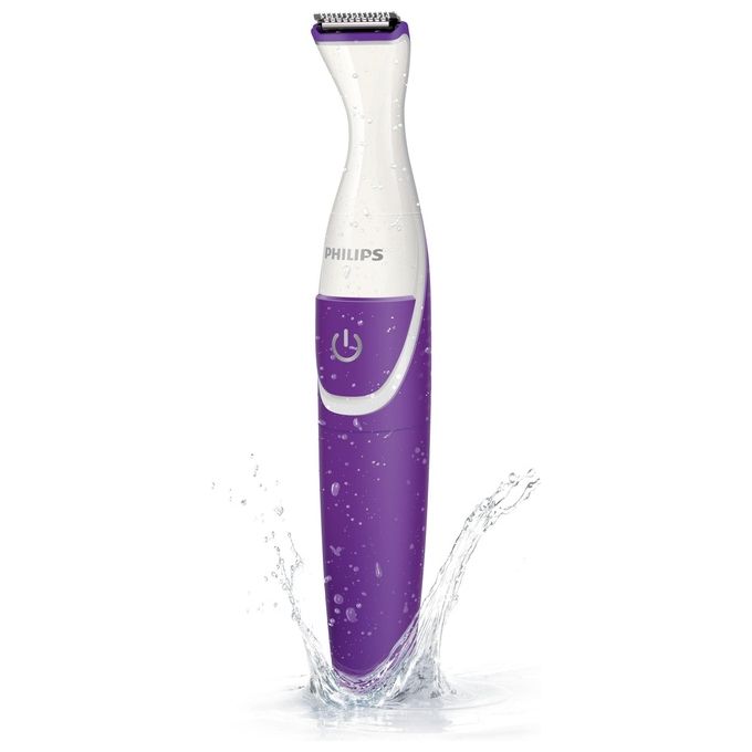 PHILIPS BRT383-15 Rifinitore 3 in 1 per Zona Bikini Taglia Modella e Rasa 100% Impermeabile con 2 Pettini e Custodia colore Viola