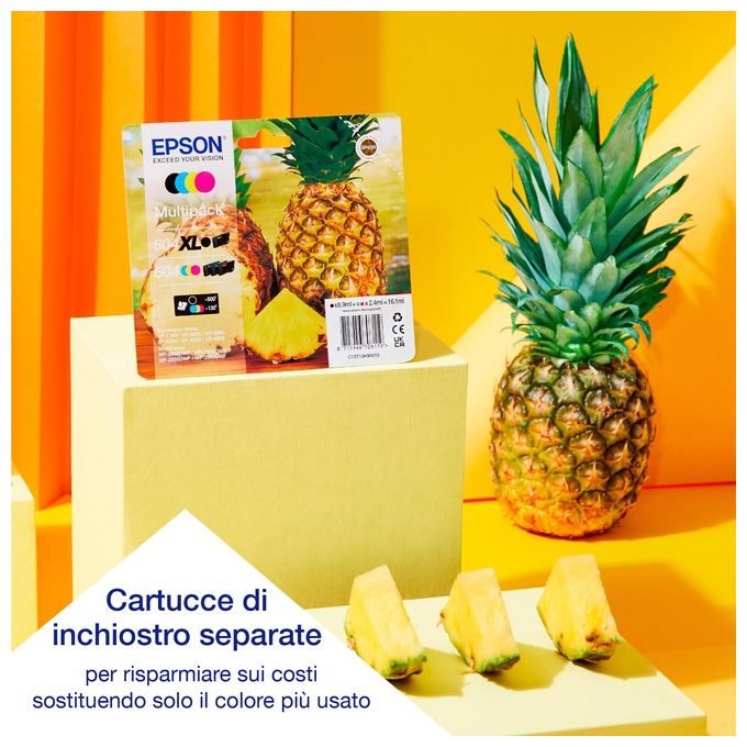 Epson C11CK65403 Expression Home XP-4200 Stampante Multifunzione Inkjet A4 Stampa Copia Scansione Fronte Retro WiFi AirPrint Display 6.2 cm colore Nero