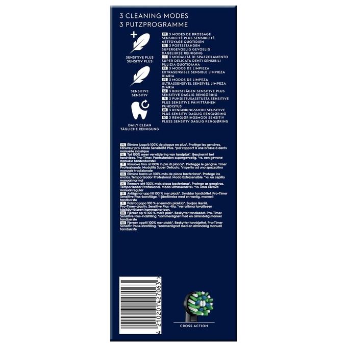 Oral-B D103 Vitality Pro Spazzolino elettrico rotante 3 modalita' timer 2 min colore Nero