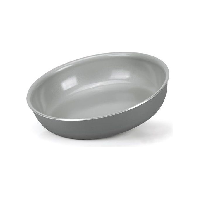Moneta 0110990128 Melodia Finegres Padella 28 cm Antiaderente Naturale Senza PTFE PFAS PFOA Nichel Metalli Pesanti Compatibile Induzione con Manico Removibile colore Grigio
