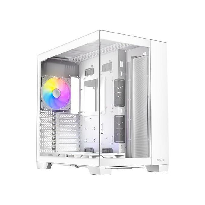 Antec C8 ARGB WHITE Case PC Full Tower Supporto E-ATX Vetro Temperato Senza Cuciture 2 Ventole 160 mm 1 Ventola 140 mm ARGB PWM USB Type-C 360 mm Radiatore colore Bianco