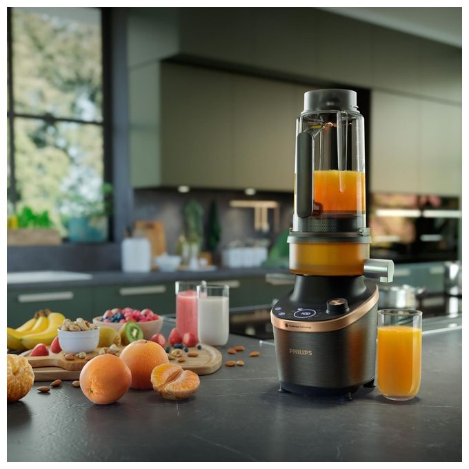 Philips HR3770-00 Flip and Juice Frullatore 2 L 1500 W 12 velocita' ProBlend Ultra colore Nero Rame