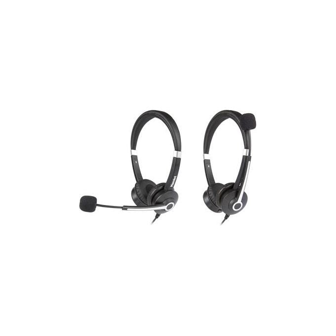Hamlet HHEADM-CJS Cuffia Professionale Biaurale con Microfono USB-C e Jack 3,5 mm Nero