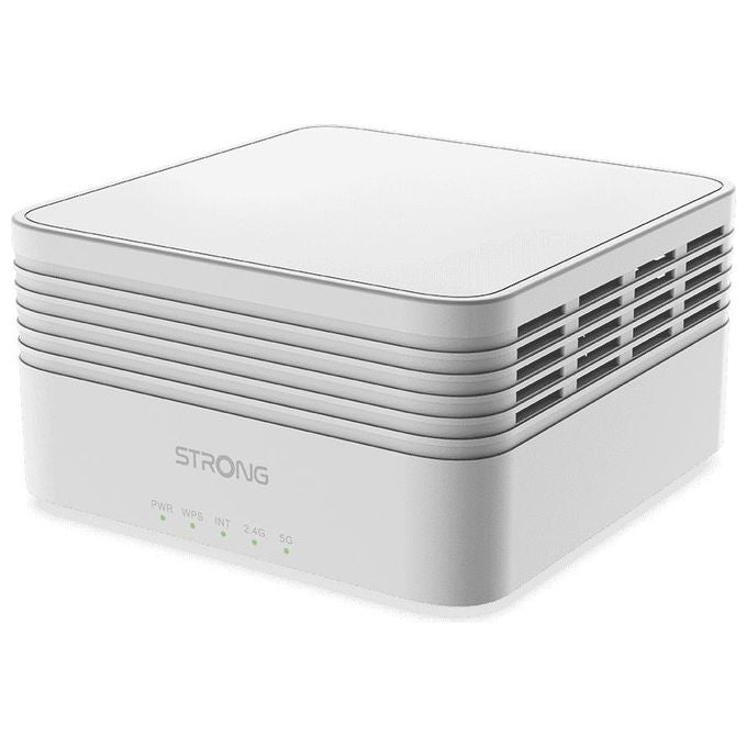Strong MESHTRIAX3000 Atria Sistema Wi-Fi Mesh AX3000 Wi-Fi 6 Dual Band 3 Unita' 3000 Mbps Copertura 525 m² 3 Porte Gigabit colore Bianco