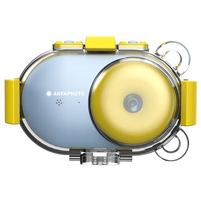 AgfaPhoto ARKCWBL Realikids Cam Waterproof Fotocamera Subacquea per Bambini impermeabile 10 m 2,4'' 16 Mpixels microSD 8 GB colore Blu