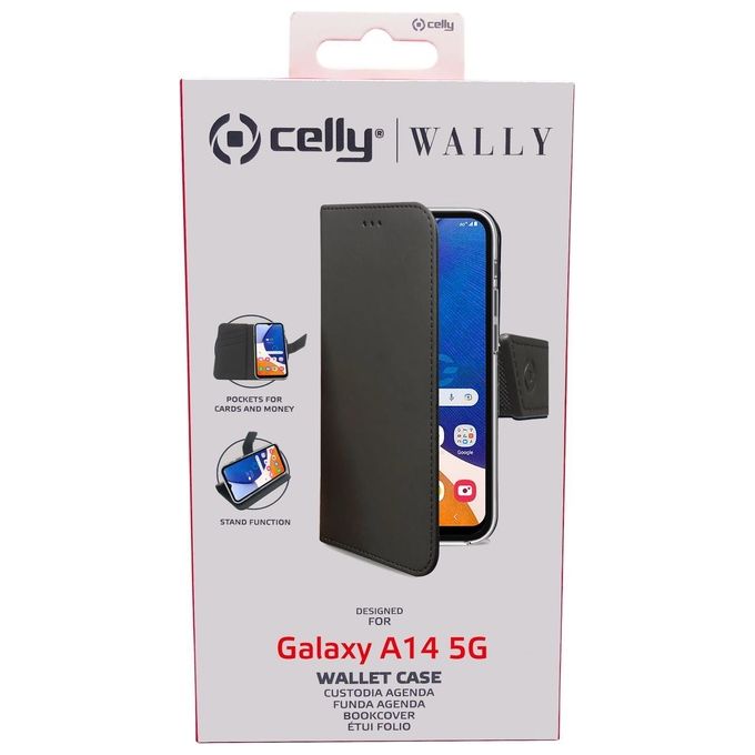 Celly Wally Case per Samsung Galaxy A14 5G Black