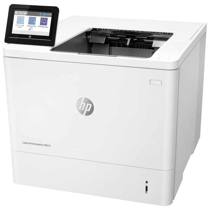HP 7PS86A M612dn Stampante Laser Monocromatica A4 71 ppm Stampa Fronte Retro Automatica con Display Touch 10,9 cm colore Bianco