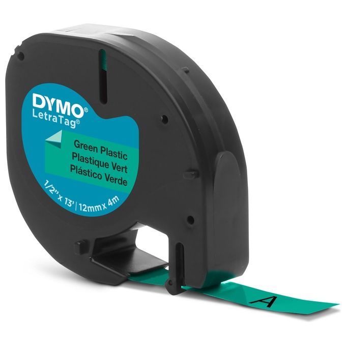 Dymo Nastro Letratag 12mmx4m Verde
