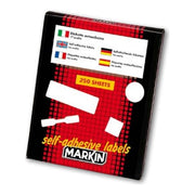 Markin X210A406F-GI Copiatabu Etichette Adesive Permanenti 47.5x25.5 mm 44 Etichette per Foglio A4 Carta di Pura Cellulosa Angoli Tondi colore Giallo Fluo
