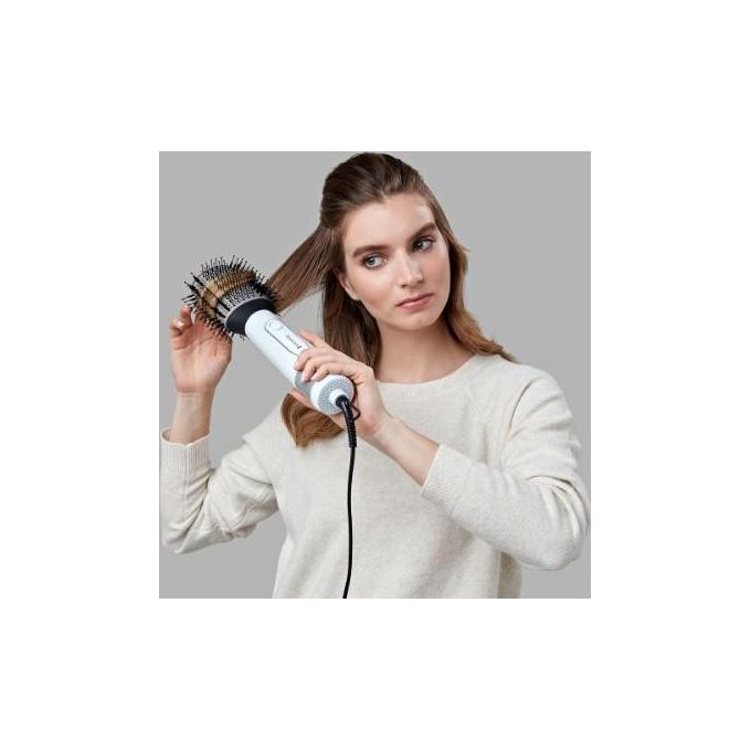 Remington AS8901 HYDRAluxe Spazzola ad Aria Calda Volumizzante 1200 W Ceramica Ionica 3 Temperature 2 Velocita' colore Nero Rose Gold Bianco