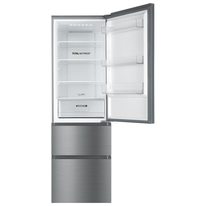 Haier HTR3619ENMN 3D 60 Serie 3 Frigorifero Combinato 348 L 190 cm Classe E 37 dB No Frost colore Argento