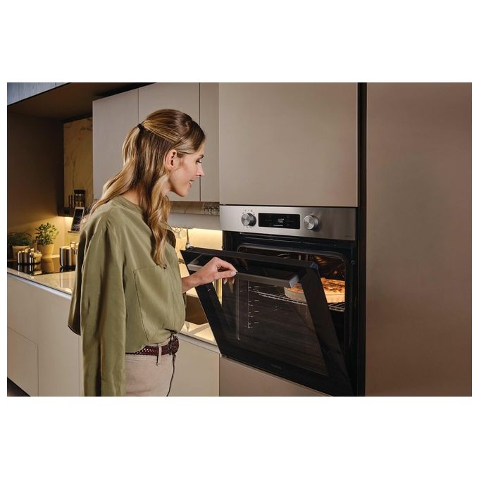 Candy CA6 N5B3EHTX Forno da incasso Elettrico Multifunzione 78 L Classe A++ Easy Steam Wi-Fi hOn 11 Programmi (60x60x60 cm) colore Nero Inox