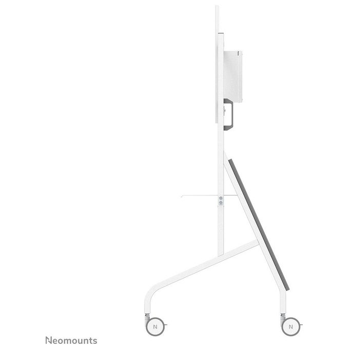 Neomounts FL50-575WH1 Carrello TV Mobile Altezza Regolabile 129-139 cm Capacita' 125 Kg VESA 100x100-1100x600 mm colore Bianco