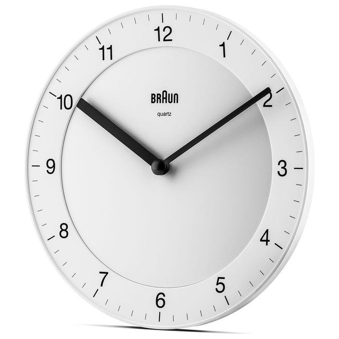 Braun BC 06 W Orologio da Parete al Quarzo Analogico Bianco