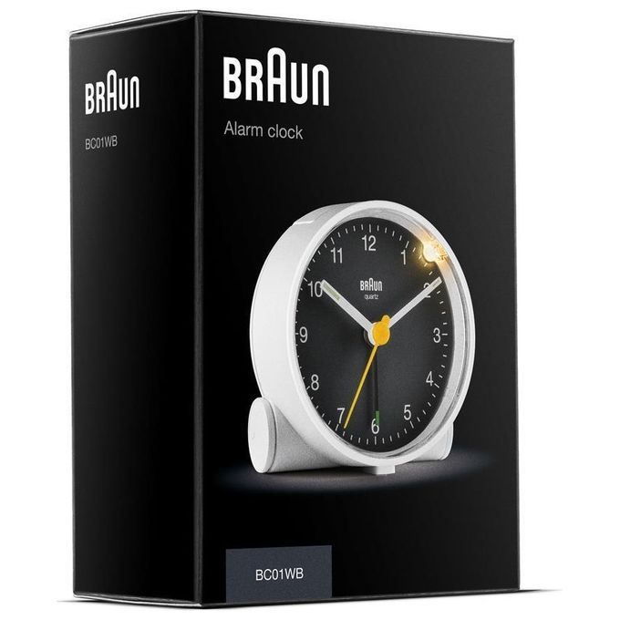 Braun BC 01 WB Sveglia al Quarzo Bianco