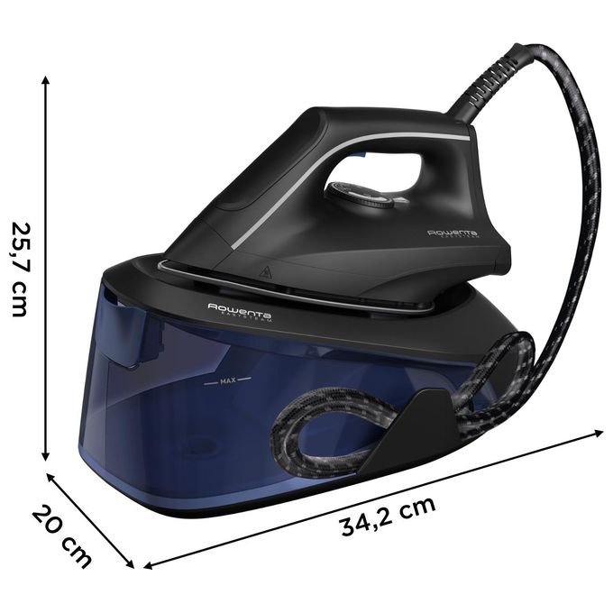 Rowenta VR5121 Easy Steam Ferro da Stiro a Caldaia 2400 W 1,4 L Vapore 230 g-min Anticalcare Modalita' Eco colore Nero Blu