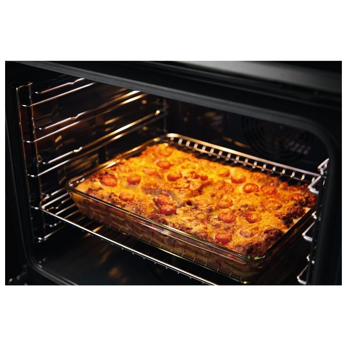 Electrolux LKR620066X Cucina Elettrica Libera Installazione Piano Vetroceramica 4 Fuochi 57 L Forno Ventilato Classe A (60x60x86 cm) colore Nero Inox