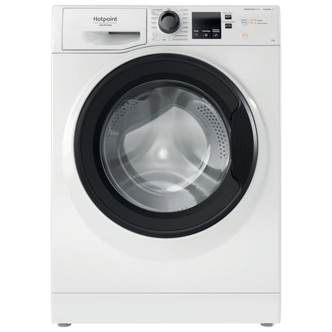 Hotpoint NF1046WK IT Lavatrice Caricamento Frontale  Anti Macchia Classe Energetica A Capacita' di carico 10Kg Centrifuga 1400 Giri Motore Inverter Igiene Vapore