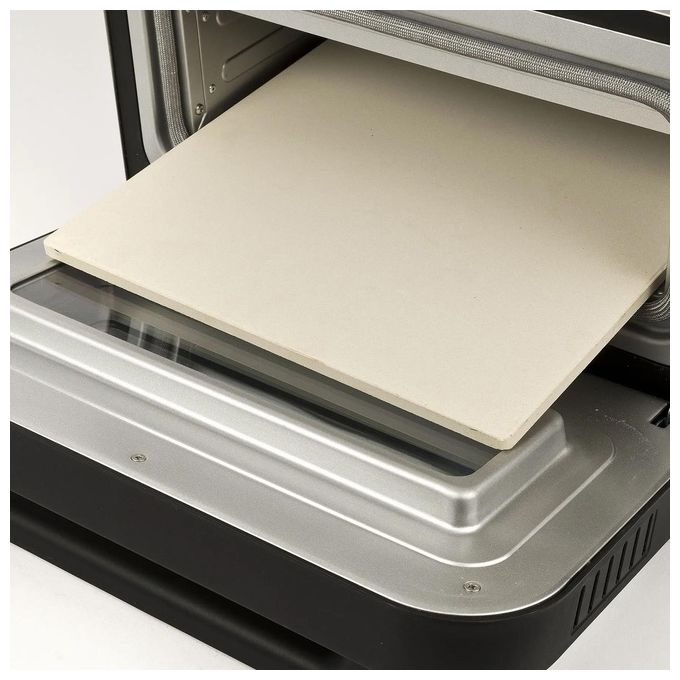G3 Ferrari G10204 Pizza Pro 2 Minuti Forno Pizza Elettrico 1850W 450°C 6 Programmi Pietra Refrattaria 32x32 cm Pareti Fredde colore Grigio