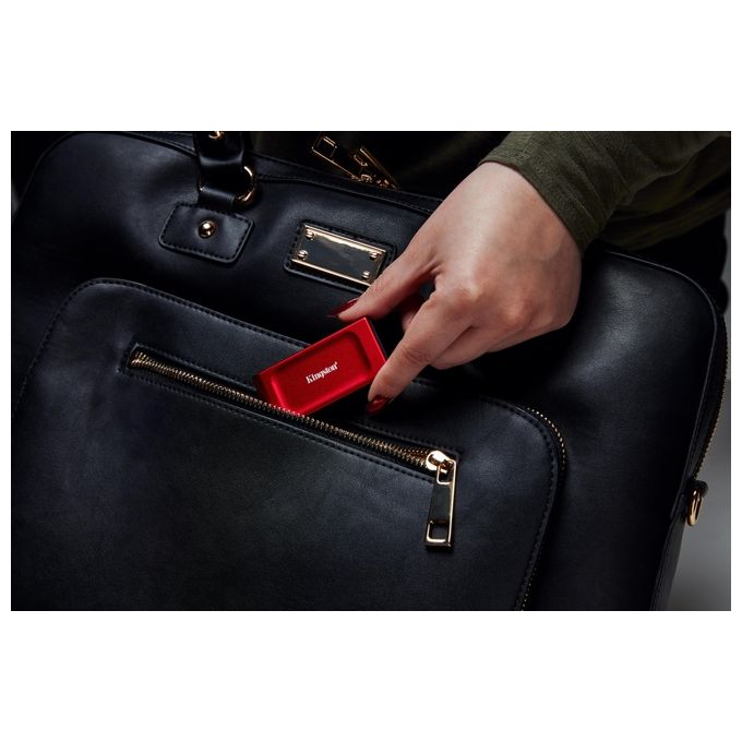 Kingston SXS1000R-1000G XS1000 SSD Esterno 1TB USB 3.2 Gen 2 1050 MB-s colore Rosso