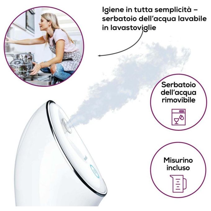Beurer Sauna per il Viso Pureo Ionic Hydration agli Ioni FC 72