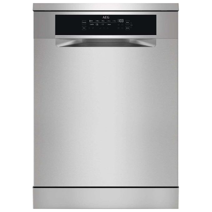 AEG FFB73747PM Serie 7000 Lavastoviglie Libera Installazione 15 coperti Classe D 40 dB AirDry Inverter GlassCare (85x60x60 cm) colore Acciaio Inox