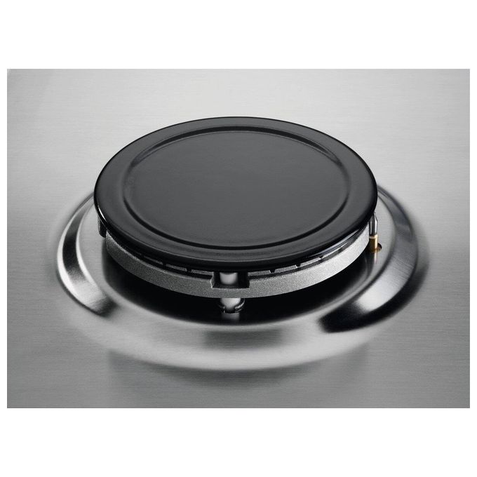 Electrolux KGS6404SX Serie 300 Piano cottura a Gas 60 cm 4 Fuochi Slim Profile Sicurgas colore Inox