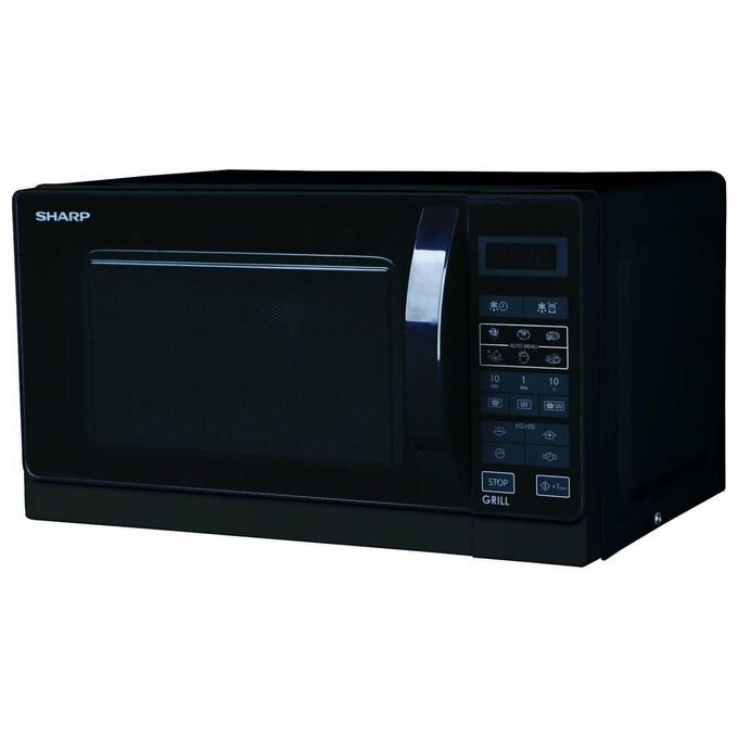 Sharp R-742BKW Forno a microonde con Grill 25 L 900 W Classe A 11 livelli di potenza 6 programmi automatici colore Nero