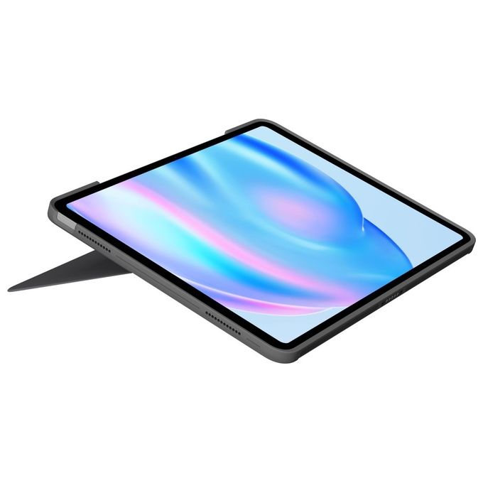 Logitech 920-012615 Combo Touch Custodia con Tastiera per iPad Air 13'' QWERTY Italiano Trackpad Smart Connector colore Grigio