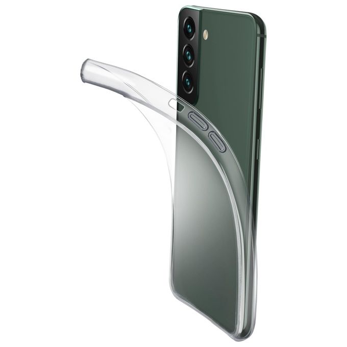 Cellularline FINECGALS22PLT Fine Cover Samsung Galaxy S22+ Gomma Morbida Ultra Sottile colore Trasparente