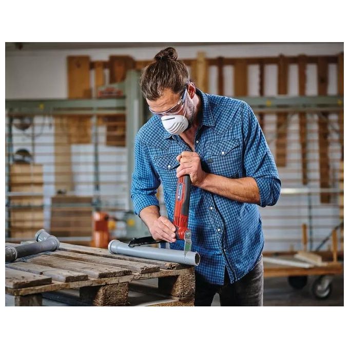 Einhell 4465185 TC-MG 250 CE Utensile Multifunzione 250 W con Regolazione Giri e Accessori Inclusi colore Nero Rosso