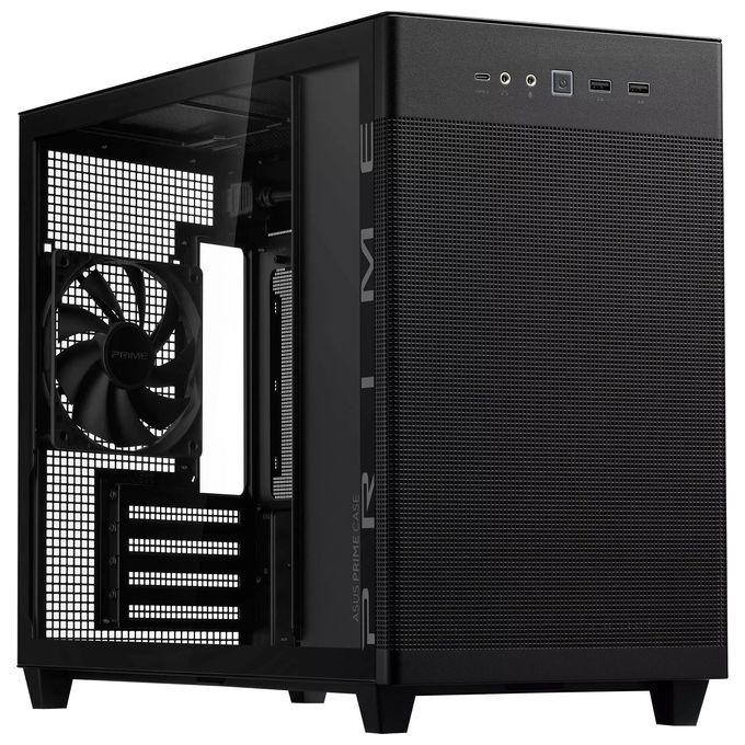 ASUS 90DC00G0-B39010 PRIME CASE TG Mini Tower Supporto Micro ATX Mini ITX Vetro Temperato USB Type C colore Nero