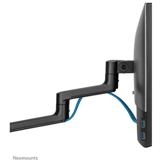 Neomounts W128434745 DS60-425BL2 Braccio per Monitor da Scrivania 2 Schermi Fino a 27'' 8 Kg Regolabile Altezza Profondita' Rotazione 360° colore Nero