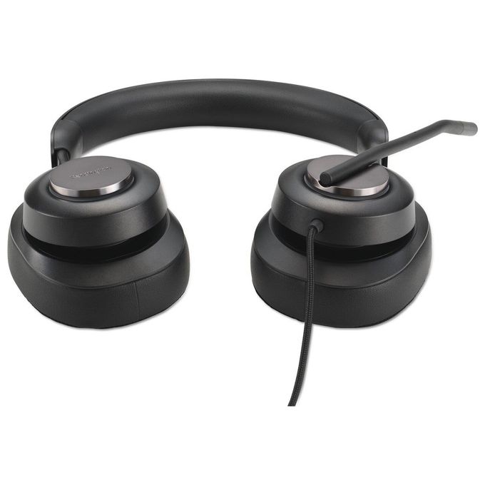Kensington K83451WW H2000 Cuffie Over-Ear USB-C con Microfono Cancellazione Rumore Plug and Play colore Nero