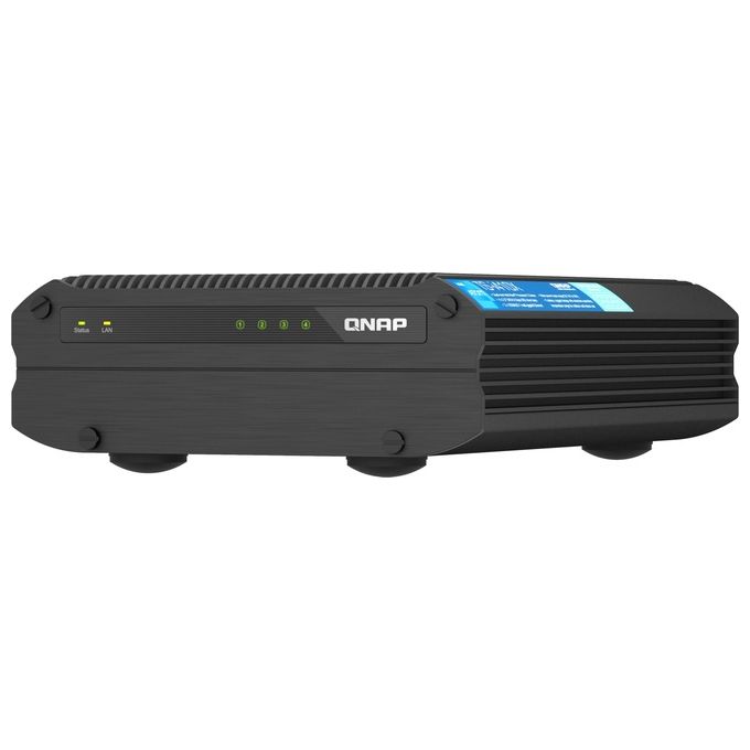 QNAP TS-I410X-8G TS-i410X NAS industriale fanless con Intel Atom x6425E 8 GB RAM 4 bay SATA 2.5'' 10GbE colore Nero
