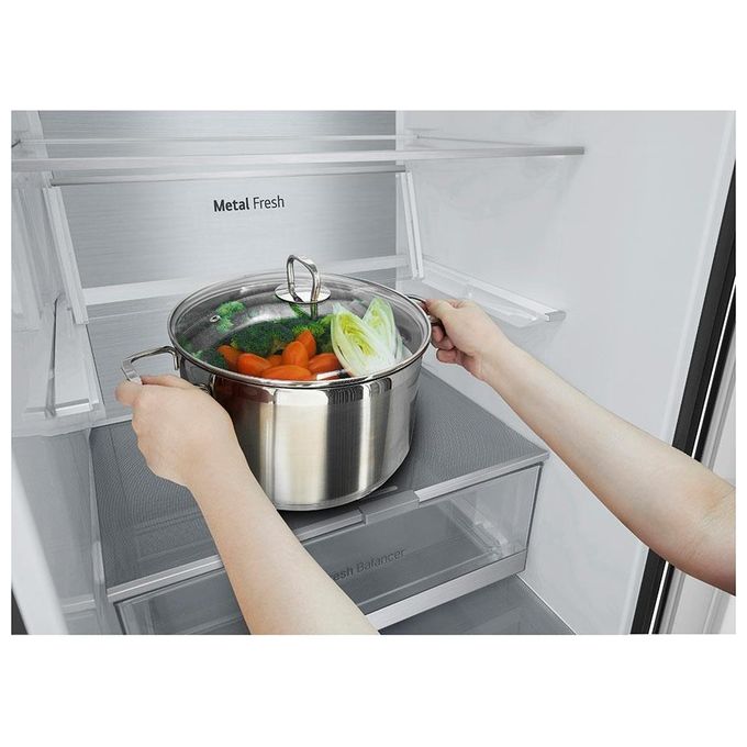 LG GBV7280BEV Frigorifero Combinato 387 L 203 cm Classe B 33 dB Total No Frost DoorCooling+ LINEARCooling colore Nero