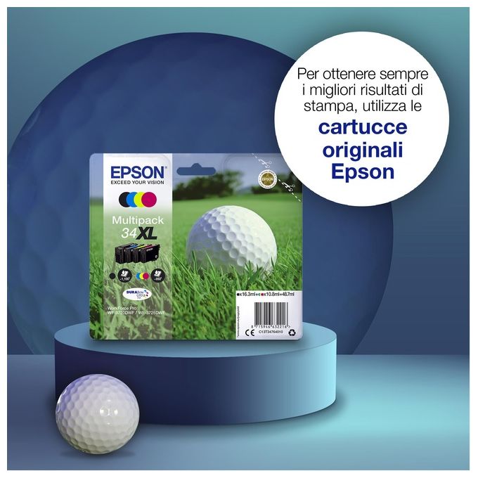 Epson c13t34614010 nero pallina da golf per wf-3720dwf wf-3725dwf